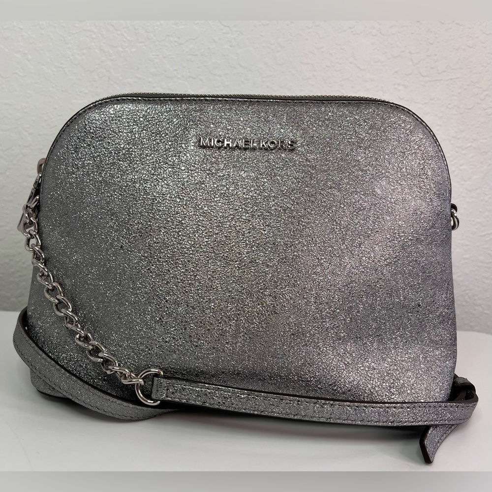 Michael Kors Silver Crossbody Bag